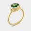 Cairns green tourmaline ring - side