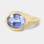 Summon blue sapphire ring - top