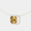 Tablet Necklace: Champagne Zircon