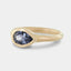 Pebble Ring: Blue Spinel