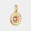 Mini Surface Pendant: Peach Spinel