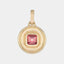 Mini Surface Pendant: Peach Spinel