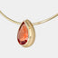 Tablet Necklace: Hessonite Garnet