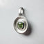 Mini Surface Pendant: Silver & Green Tourmaline