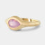 Channels pink spinel ring - top