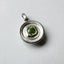 Mini Surface Pendant: Silver & Green Tourmaline