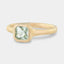 Pebble mint tourmaline ring - top