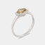 Pebble peach tourmaline ring - side