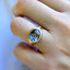 Summon blue sapphire ring - worn top