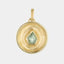 Surface mint tourmaline pendant - front